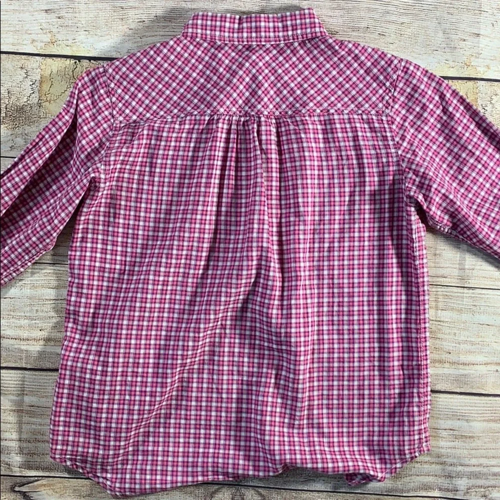 Gap plaid button down girls XL top‎